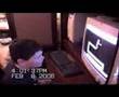 evil dad scares kid on computer game