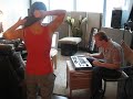 stephanie finishes up the album 3 days before mastering house sterling takes over fellow musician and friend stops by for some finishing touches