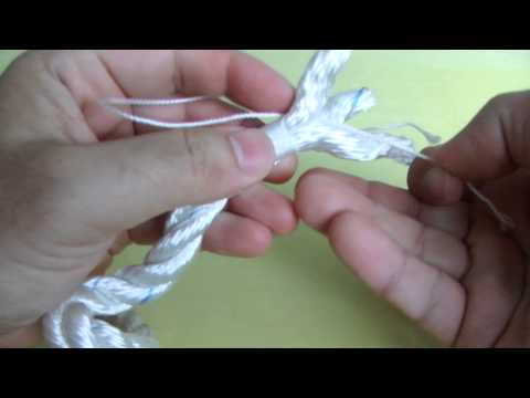 Einfacher Takling für geschlagenes Tauwerk