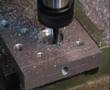 CNC milling   first aluminium test