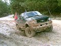 I almost get stuck in the same big freakin mud pit!