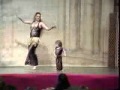 Sophia belly dances with Mom