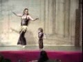 Sophia belly dances with Mom