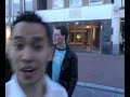 Ontzettend dronken, en net uit een lantaarnpaal geflikkerd:D