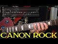 How to Play Canon Rock on Guitar WITH TABS