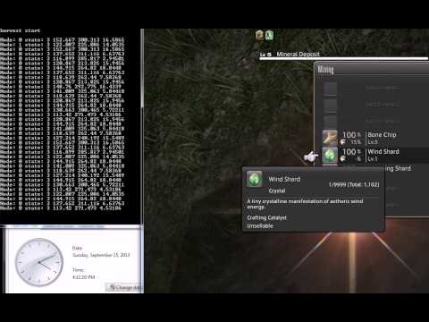 how to harvest ffxiv