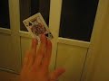 card through window and back