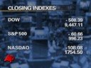 Dow Dips More Than 500 on Worries About Financia Dow Dips More Than 500 on Worries About Financia