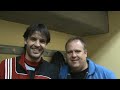 Fernando Morientes saluda a la peña Huracán Valencia