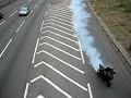 burn out on A406 ace cafe rossi burn out on A406 ace cafe rossi