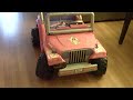 Barbie Jeep Resto and Mods