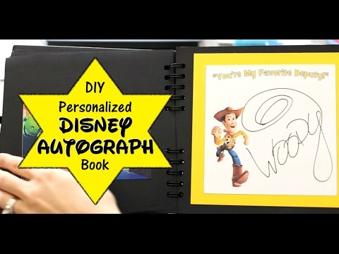 how to make your own disney autograph book