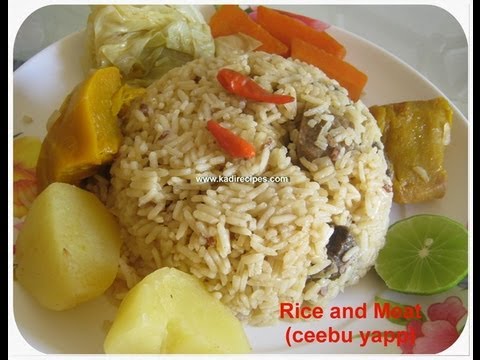 Rice with Meat - ceebou Yapp - Senegalese cuisine