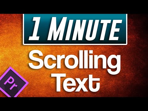 video-linktoworks-How to Add Scrolling Text Tutorial : Premiere Pro CC - YouTube
