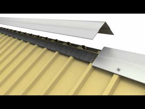 how to install metal ridge vent
