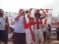 at the end of the tour, in front of the michael vaughan - our most successful captain - we still support you banner...

we are the army, the barmy army
we are mental, we are mad
we are the loyalest cricket supporters
that the world has ever had