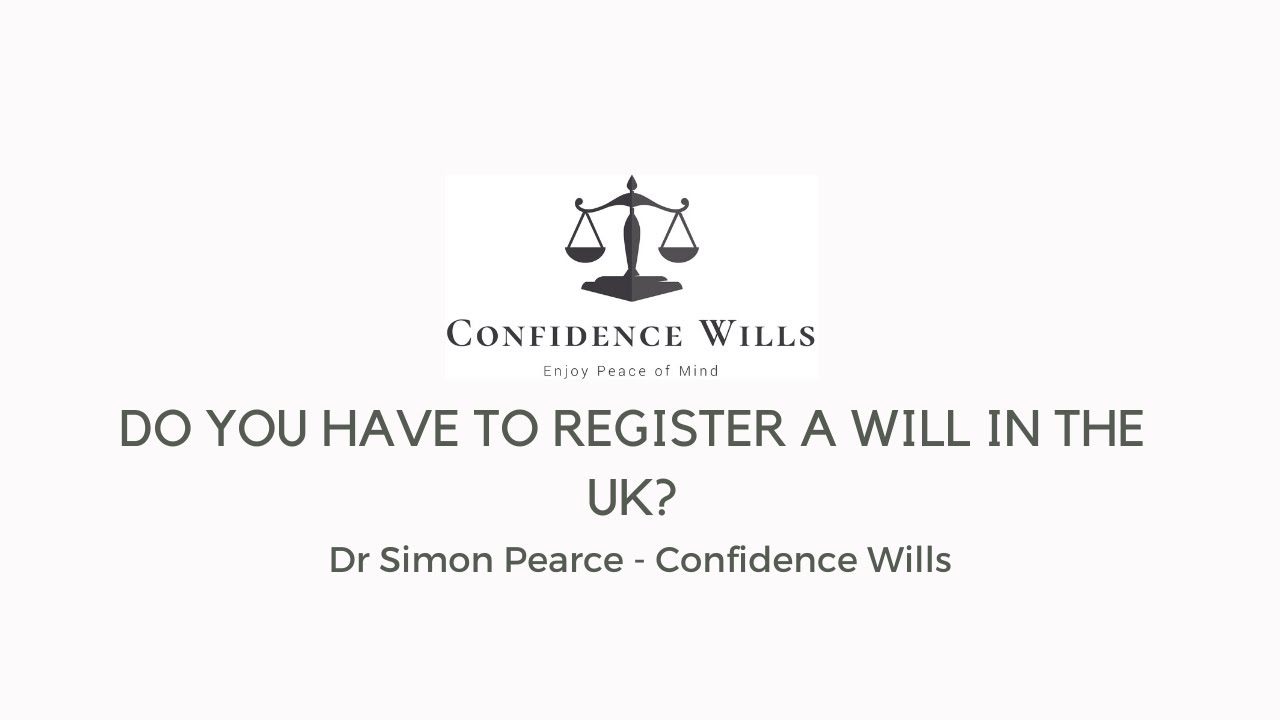 Blog Do you have to register a will in the UK