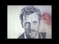 House MD (Hugh Laurie) Portrait Speed drawing