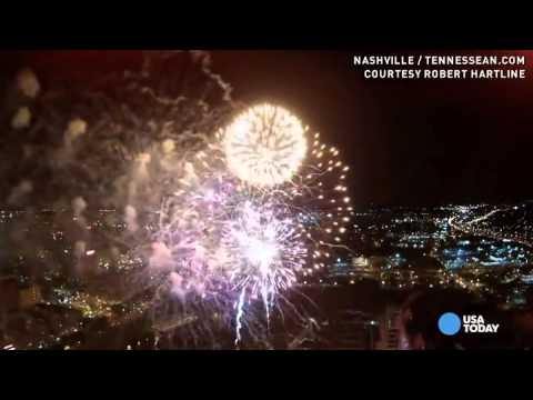 Drone Flies into Firework Show!!!