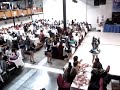 Elenco de danzas de Brisas del Titicaca bailando Caporales en un almuerzo ...