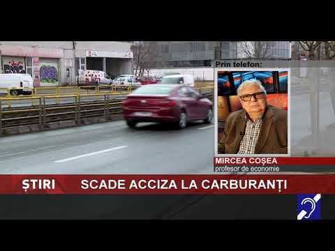 Scade acciza la carburanți