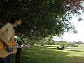 david ramsey performs the bascom lamar lunsford classic to a herd of unappreciative cows who are unaware that their field is soon to be converted into residential blocks where they will most likely be served up for dinner.