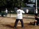 Amin getting a hit against the Lions