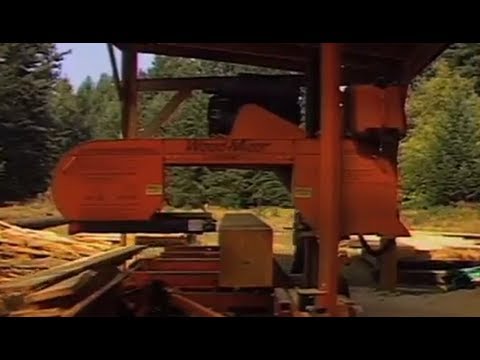 In this video Merve Wilkinson talks about directional falling. Mark Randon is milling an old growth fir and Merve explains the benefits of the portable Wood-Mizer Sawmill onsite.