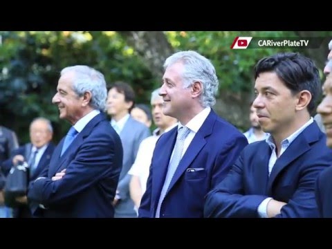 River de visita en la residencia del embajador de Japón