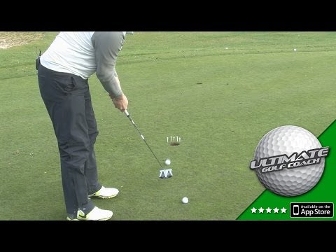Golf Drill to become more target orientated when putting