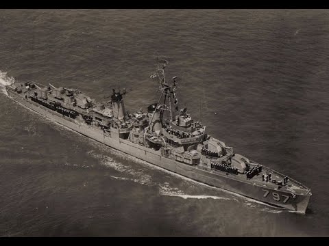 USNM Interview of Arthur Lewis Part Six Crossing the Line on the USS Cushing DD 797