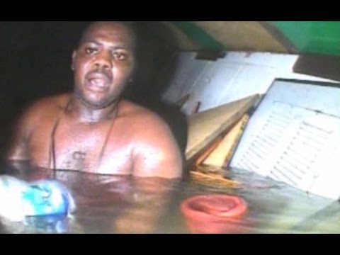 Moment divers find man alive in sunken ship off Nigerian coast