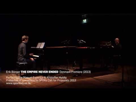 erikbunger - Erik Bünger THE EMPIRE NEVER ENDED (2013) Performed by Manuel Esperilla & Kristoffer Hyldig (Duo Cacio e Pepe) Presented in connection to SPORs Call for Prop...