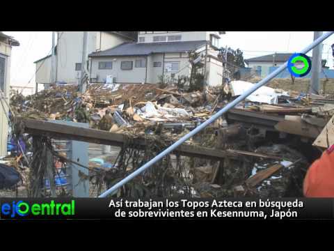 Así trabaja un grupo de rescatistas mexicanos en Japón