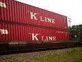 rochelle railfanning part 1, NS power on BNSF!!