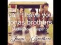 can´t  have you -jonas brothers (en español)