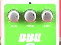 quick vid of the bbe guitar pedal lineup, green screamer, boosta grande, freq boost, crusher, free fuzz, main squeeze...bbesound.com