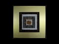 BLACK & GOLD SQUARE-Fiber Art Artist Designer-Weaver