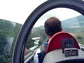sailplane cruise along castle teck, germany - onboard