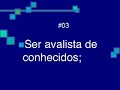 Pecados de Gestao Financeira