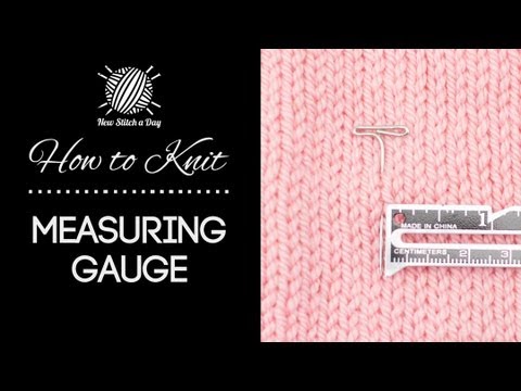 how to measure knitting gauge