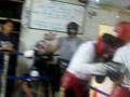 Me sparring Coach Bishop round 2.