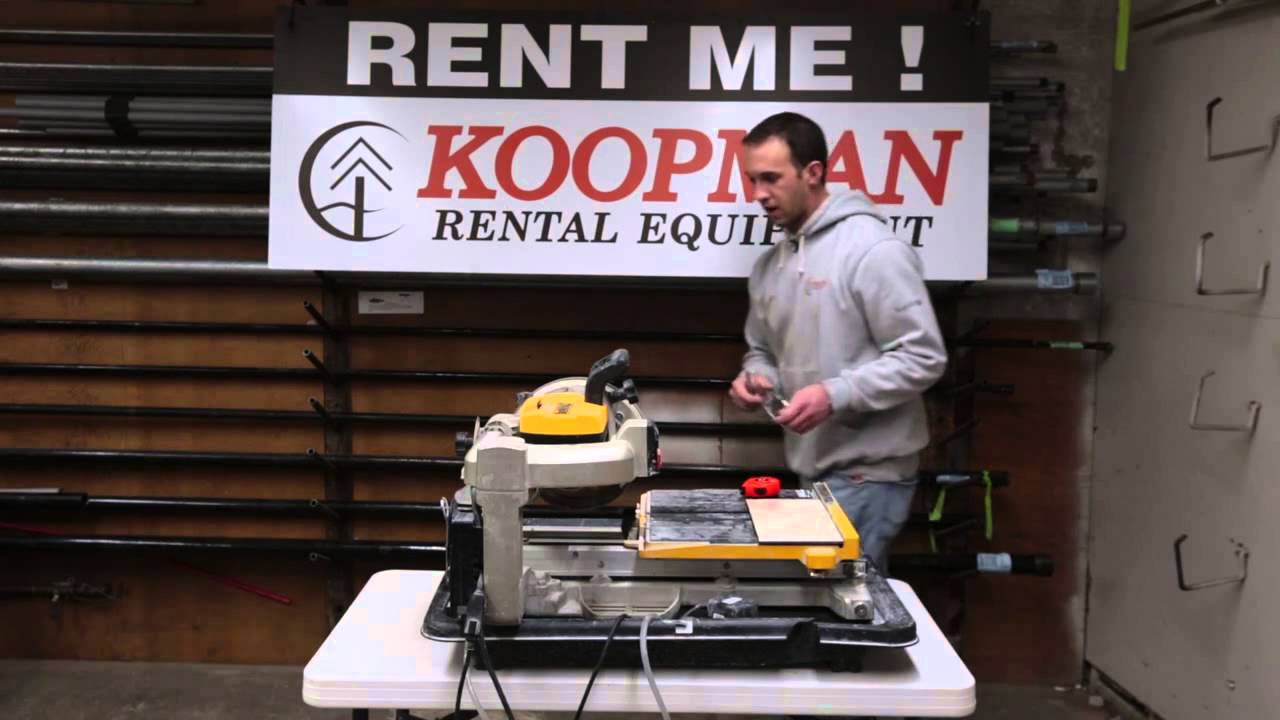 Koopman Rentals - Wet Saw Tile Saw HD