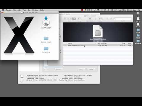how to install os x leopard with usb