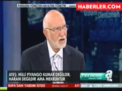 milli piyango - A Haber'de Özlem Denizmen'in sunduğu Para Durumu programına katılan Diyanet İşleri eski Başkanı Prof. Dr. Süleyman Ateş, Milli Piyango oynamanın hükmü ile il...