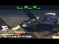 Nissan Skyline GT-R R32 0.5 для GTA 5 видео 3
