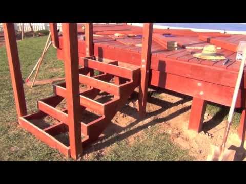 how to fasten deck railing posts