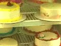 in depth review of how an ice cream cake is made at the chinatown ice cream factory in new york city. red bean, green tea, lychee, almond cookie ice cream cakes! stop by and try some today.