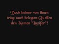 Luzifer - Licht oder Finsternis?
