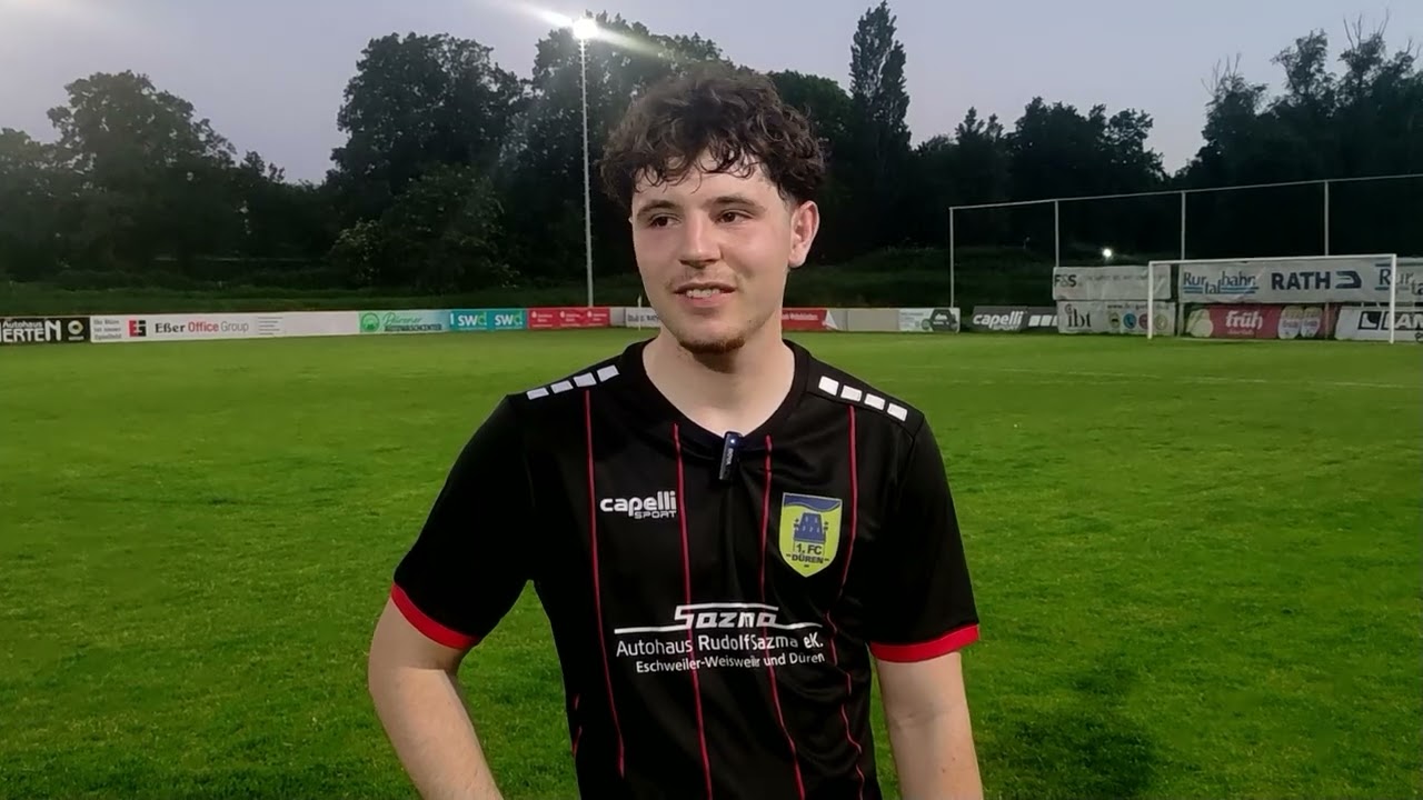  Jannis Kuckertz – Verteidiger 1. FC Düren – sehr gute Arbeit nach vorne und belohnt sich mit Tor 